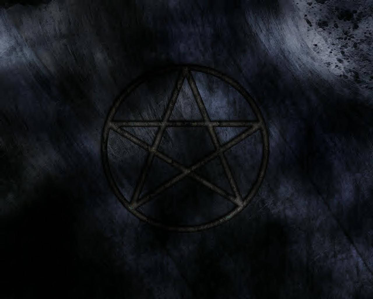 Wiccan Black Star Background