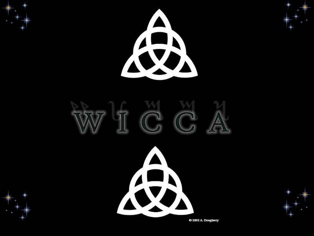 Wiccan Triangle Emblems Background