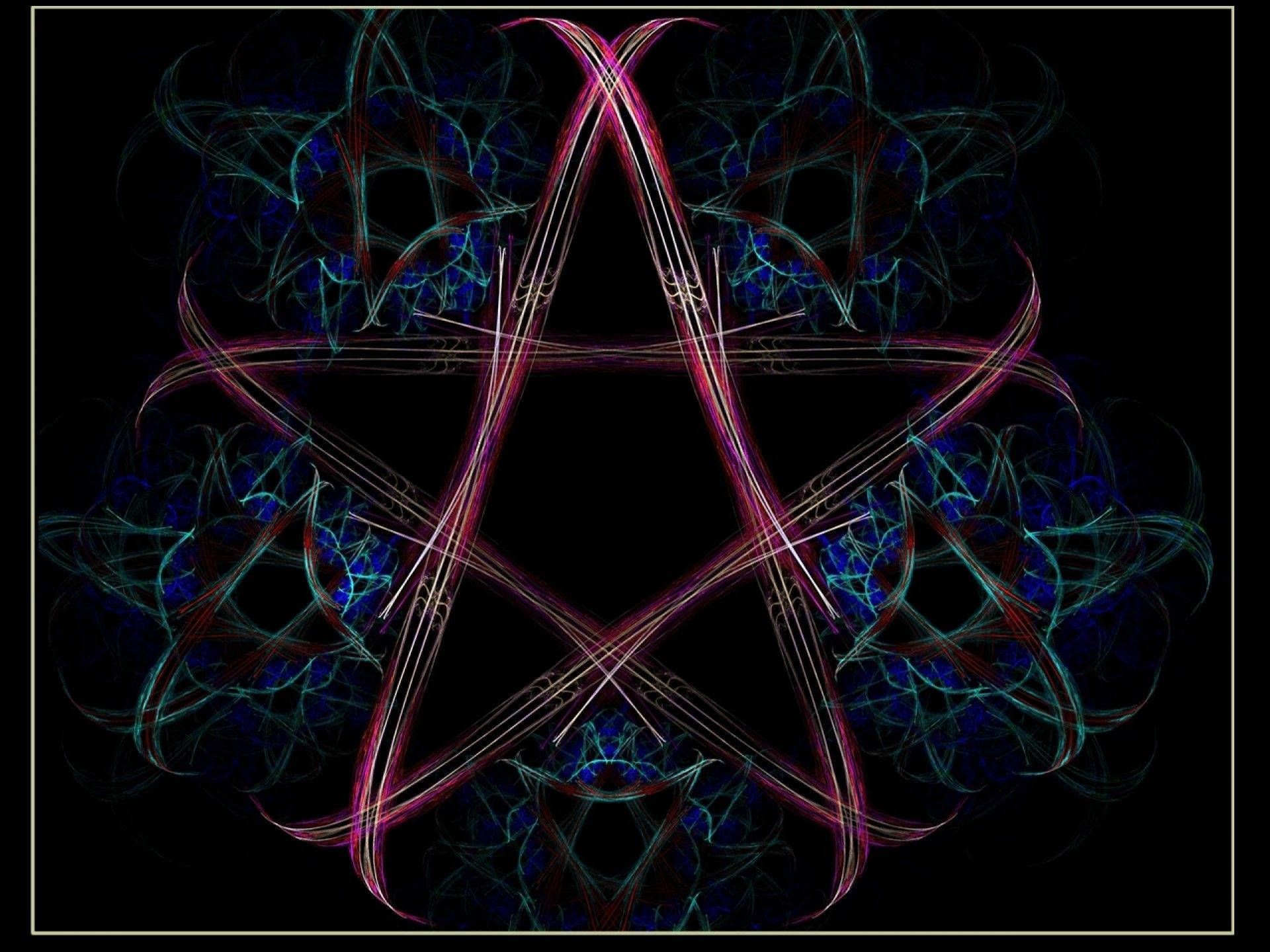 Wiccan Trippy Art Background