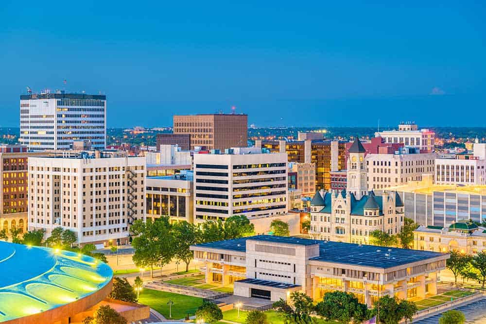 Wichita Skyline Background