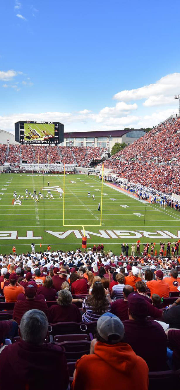 Wide Lane Stadium Virginia Tech Background