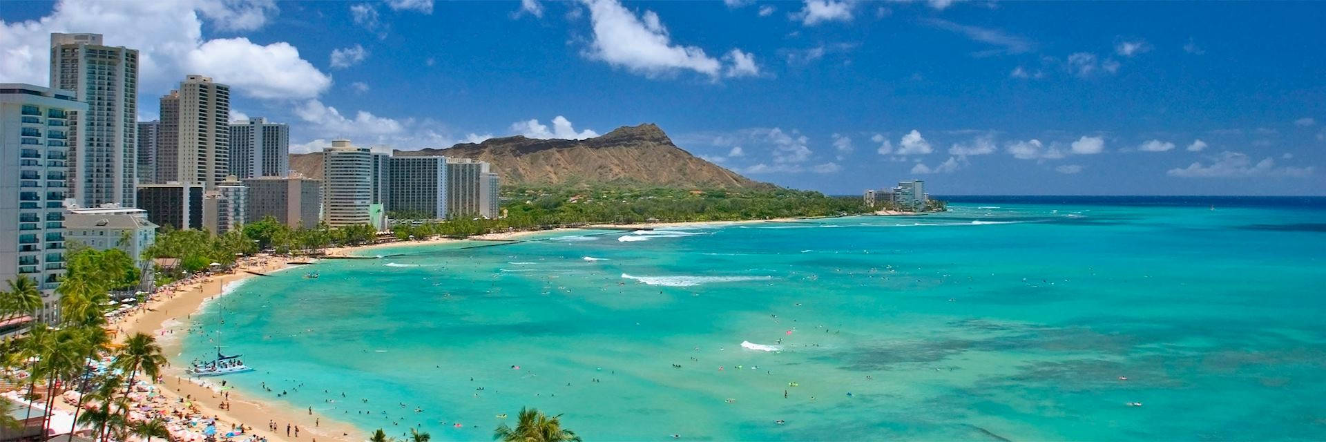 Wide Oahu Beach Background