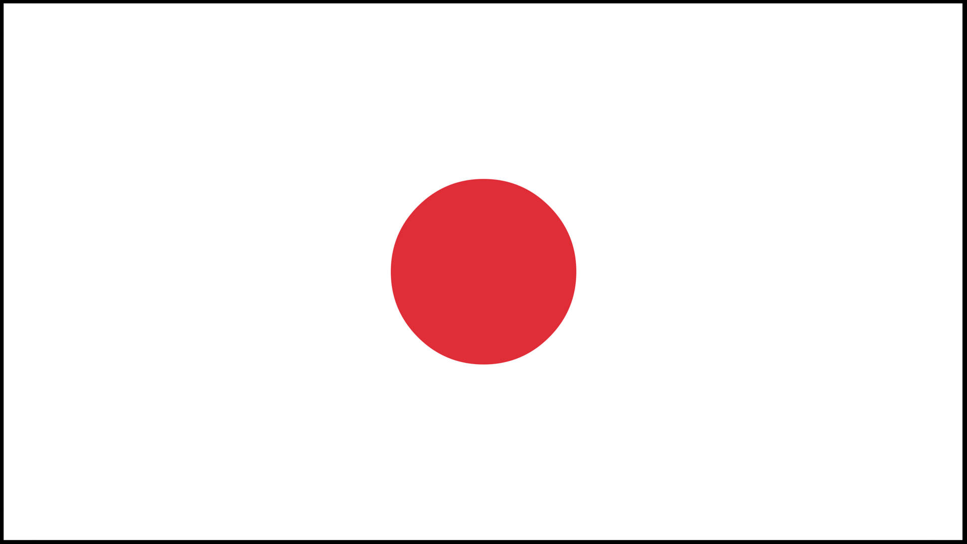 Wide Poster Of A Japan Flag Background
