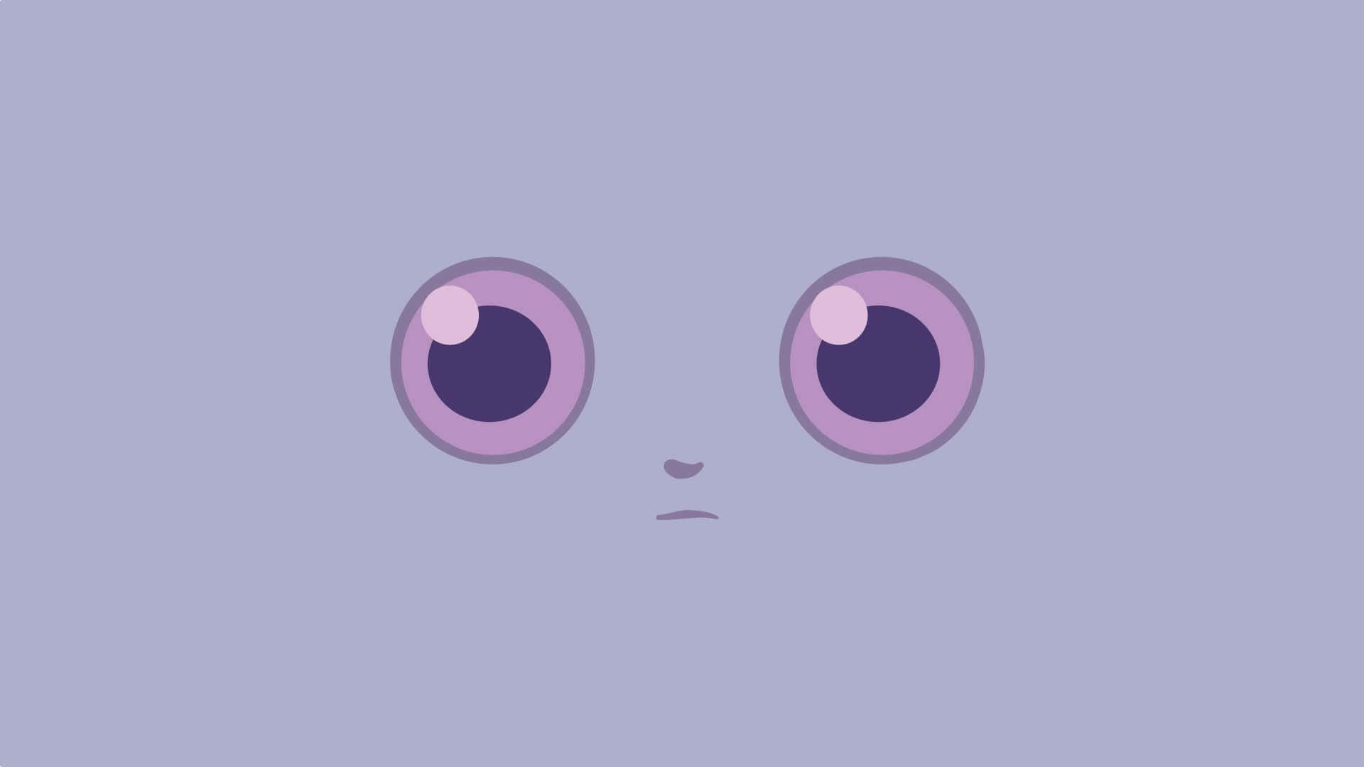 Wide Purple Eyes Of Espurr Background