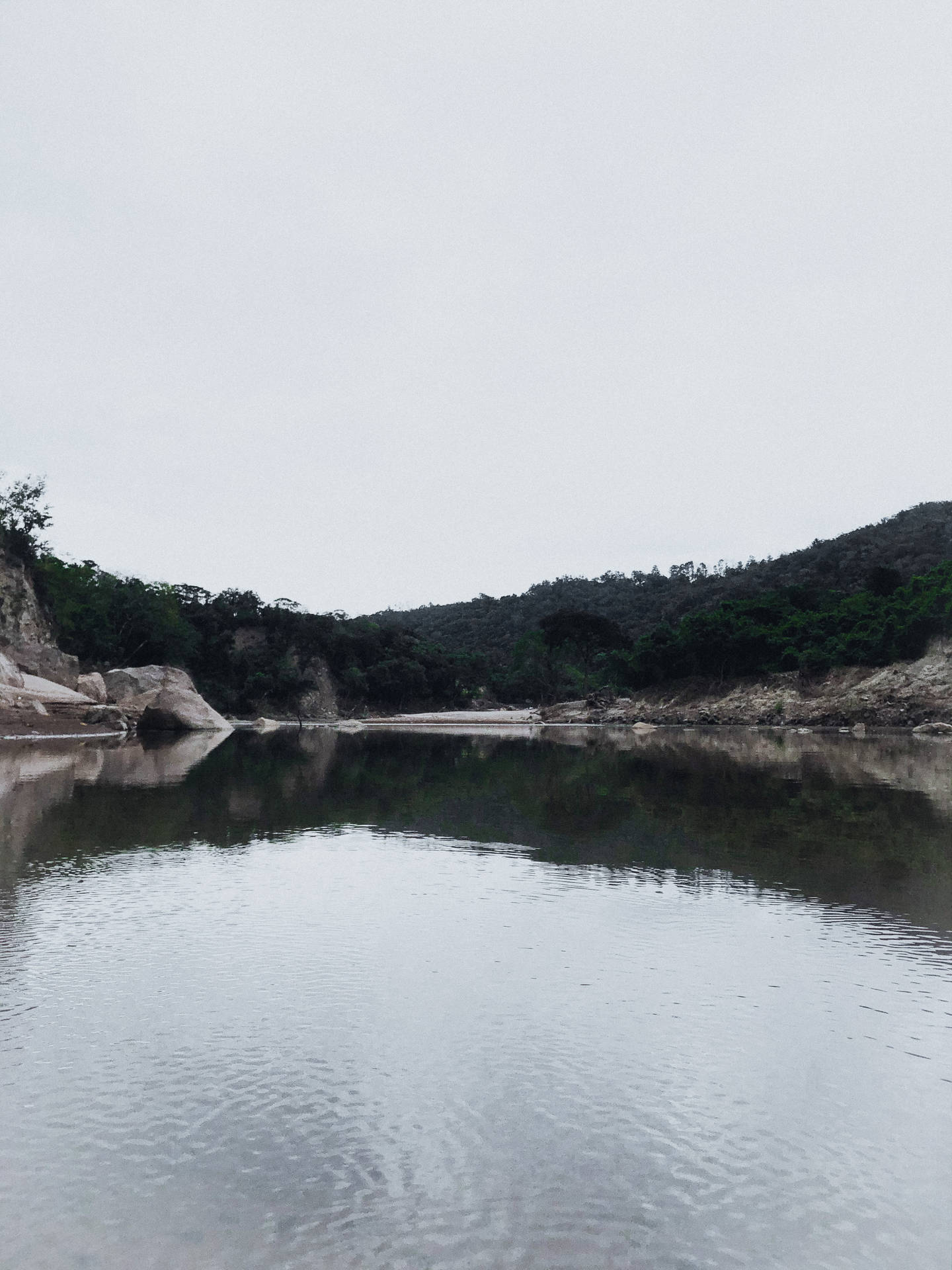 Wide River In Honduras Background