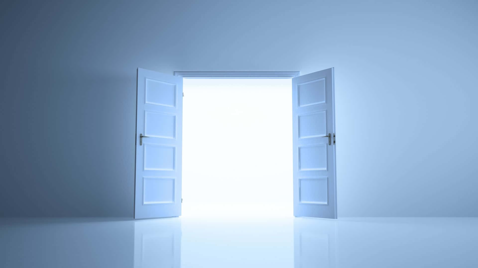 Widely Open Door Background