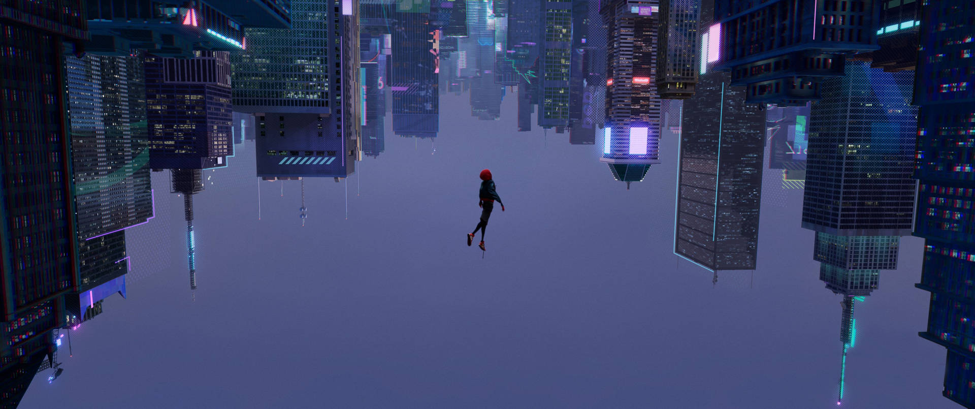 Widescreen Inverted Spider-man Spider-verse Background