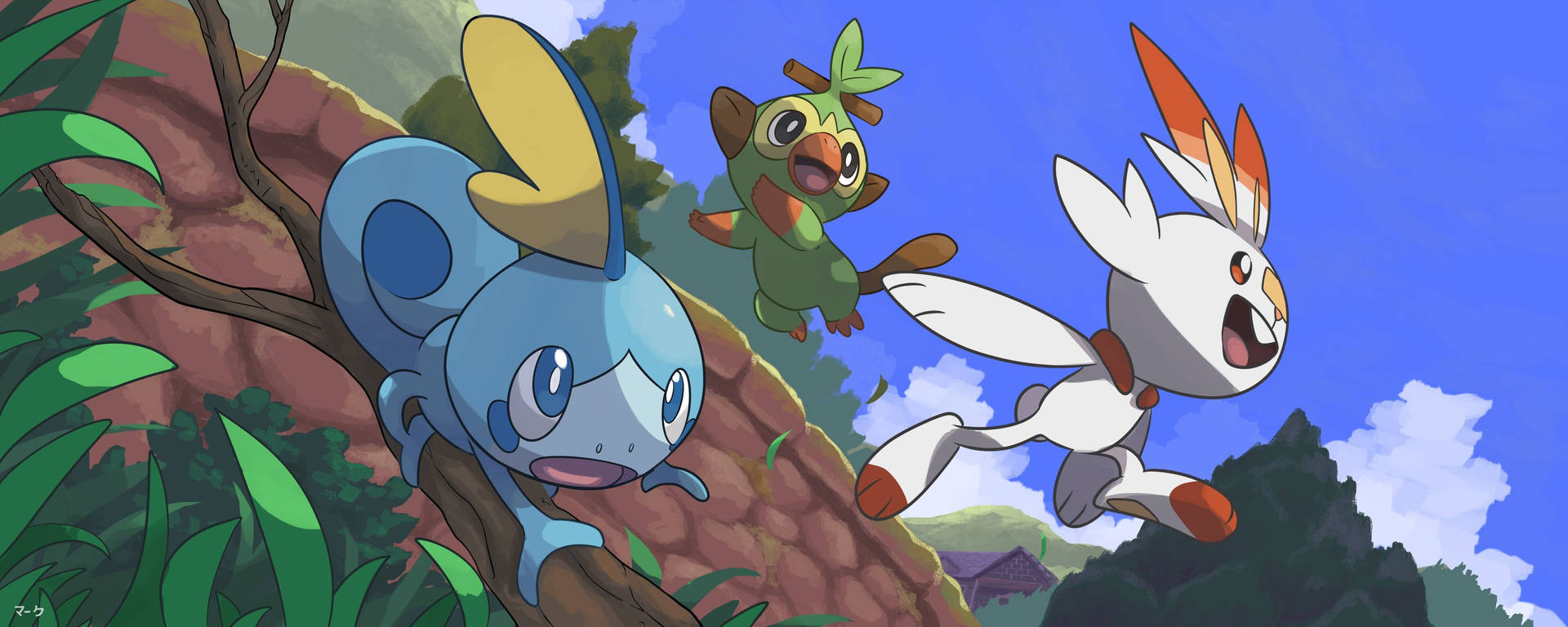 Widescreen Pokemon Sword And Shield Anime Background