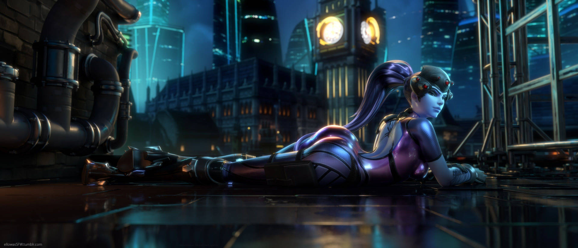 Widowmaker From Overwatch Cool Pc Background