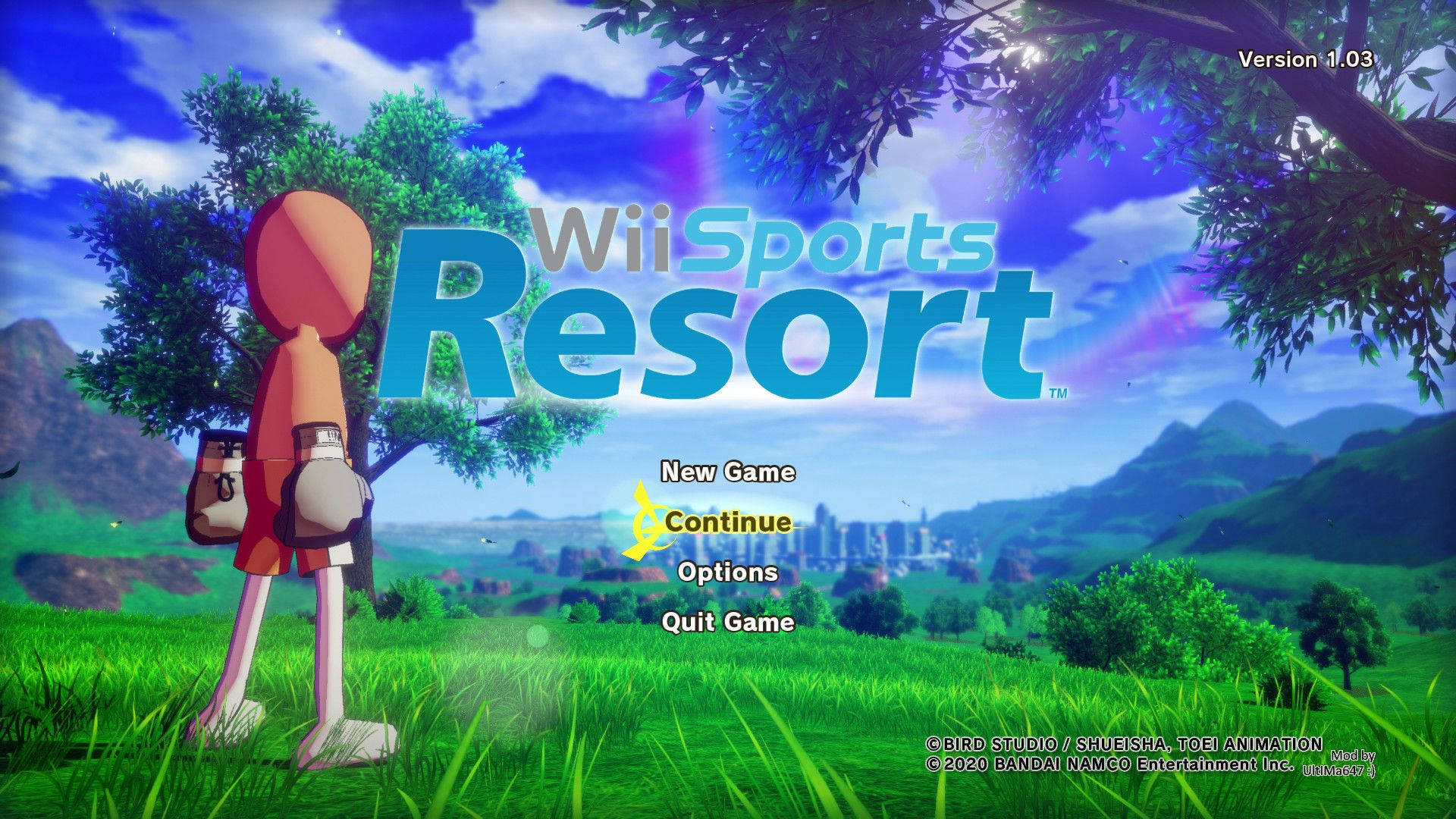 Wii Sports Resort Game Menu Background