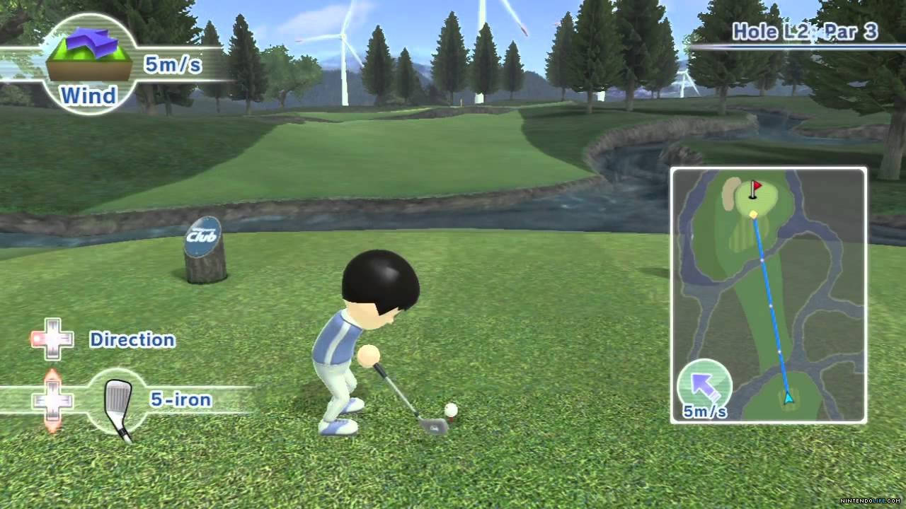 Wii Sports Resort Golf Simulation Game Background