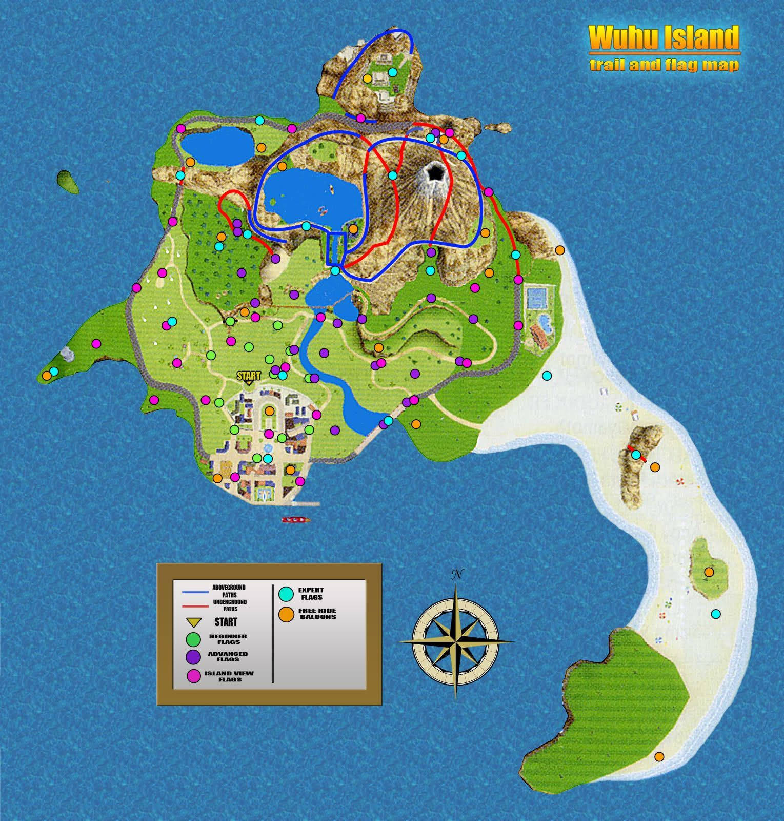 Wii Sports Resort Wuhu Island Game Map Background