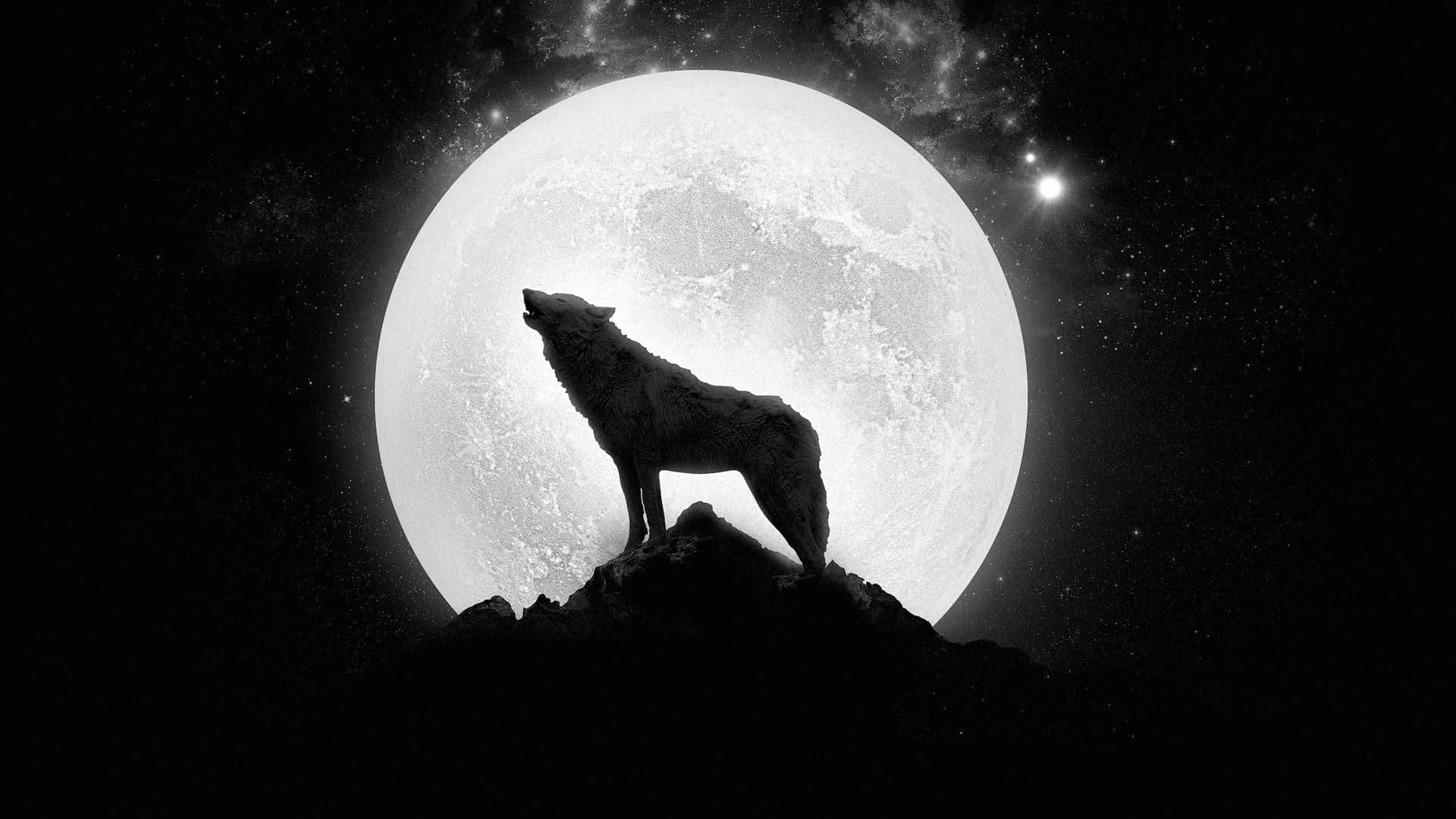 Wild And Majestic Epic Wolf Background