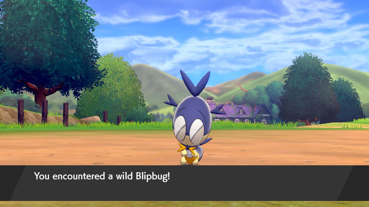 Wild Pokémon Blipbug Encounter Background