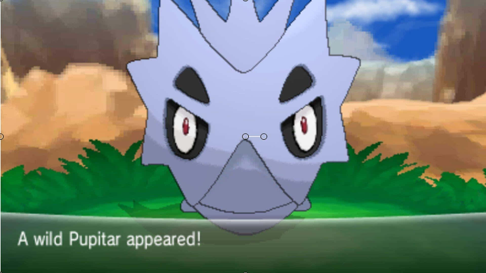 Wild Pupitar Encounter Pokemon Game Background