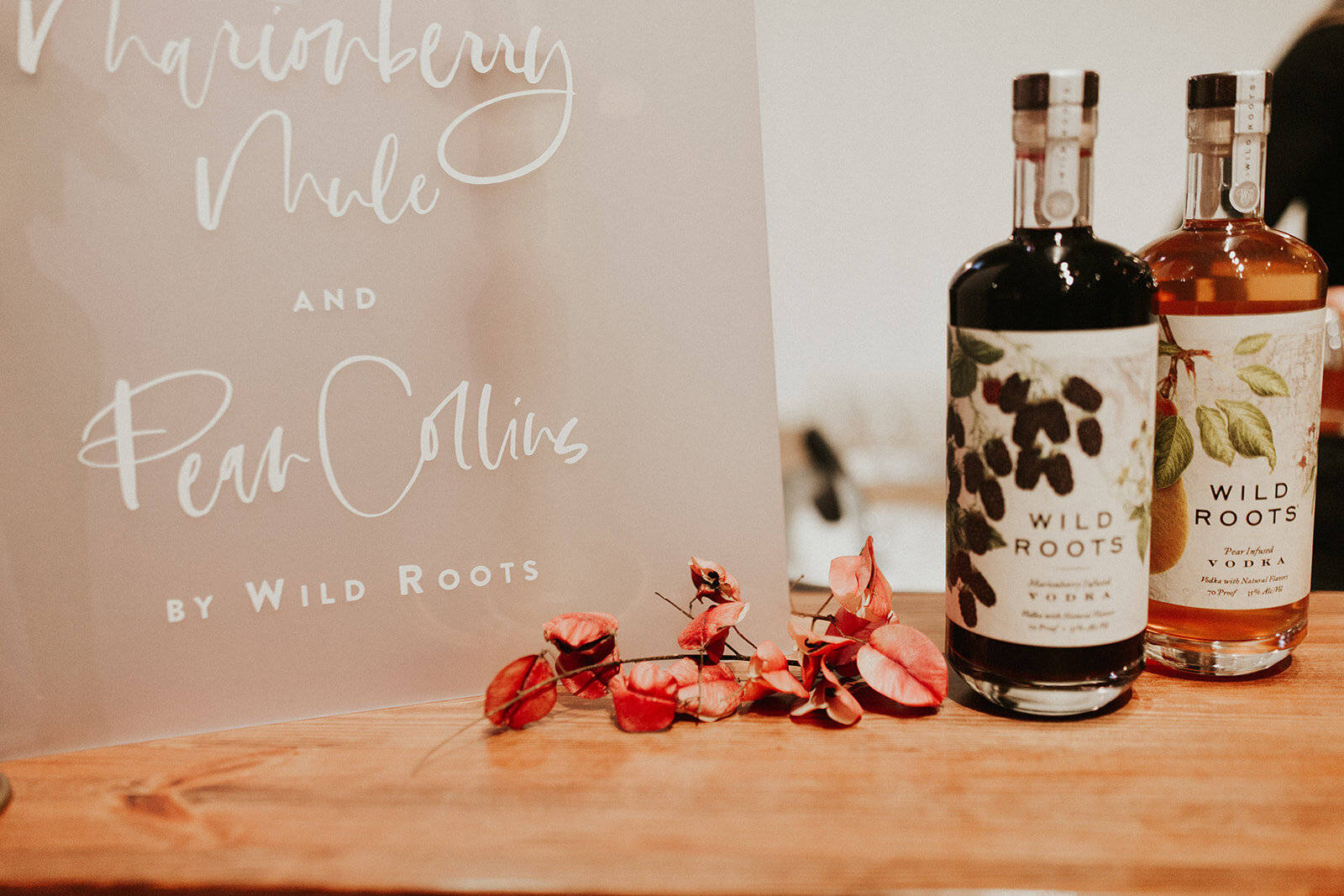 Wild Roots Huckleberry Mule Pear Collins Background