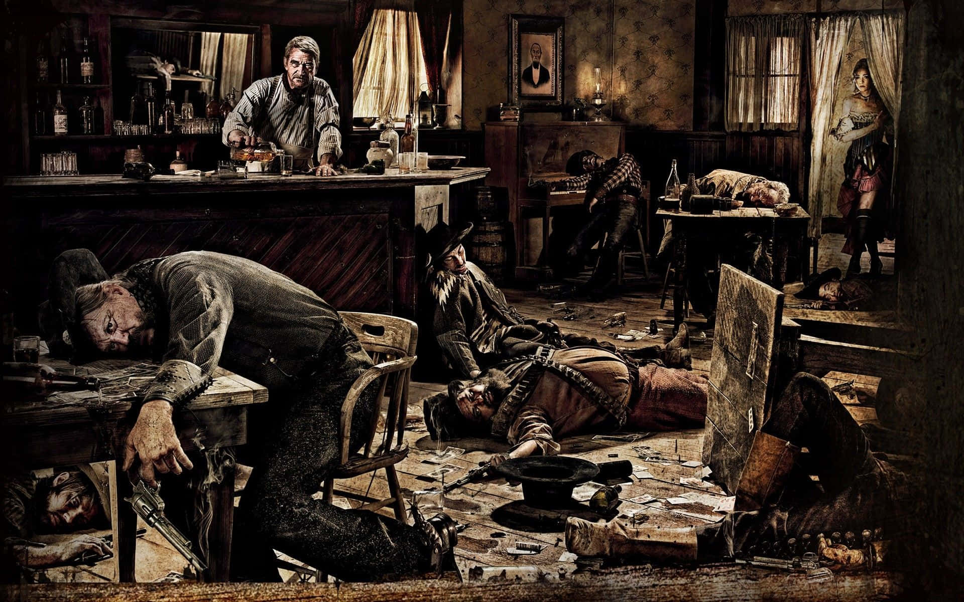 Wild West Scene Background