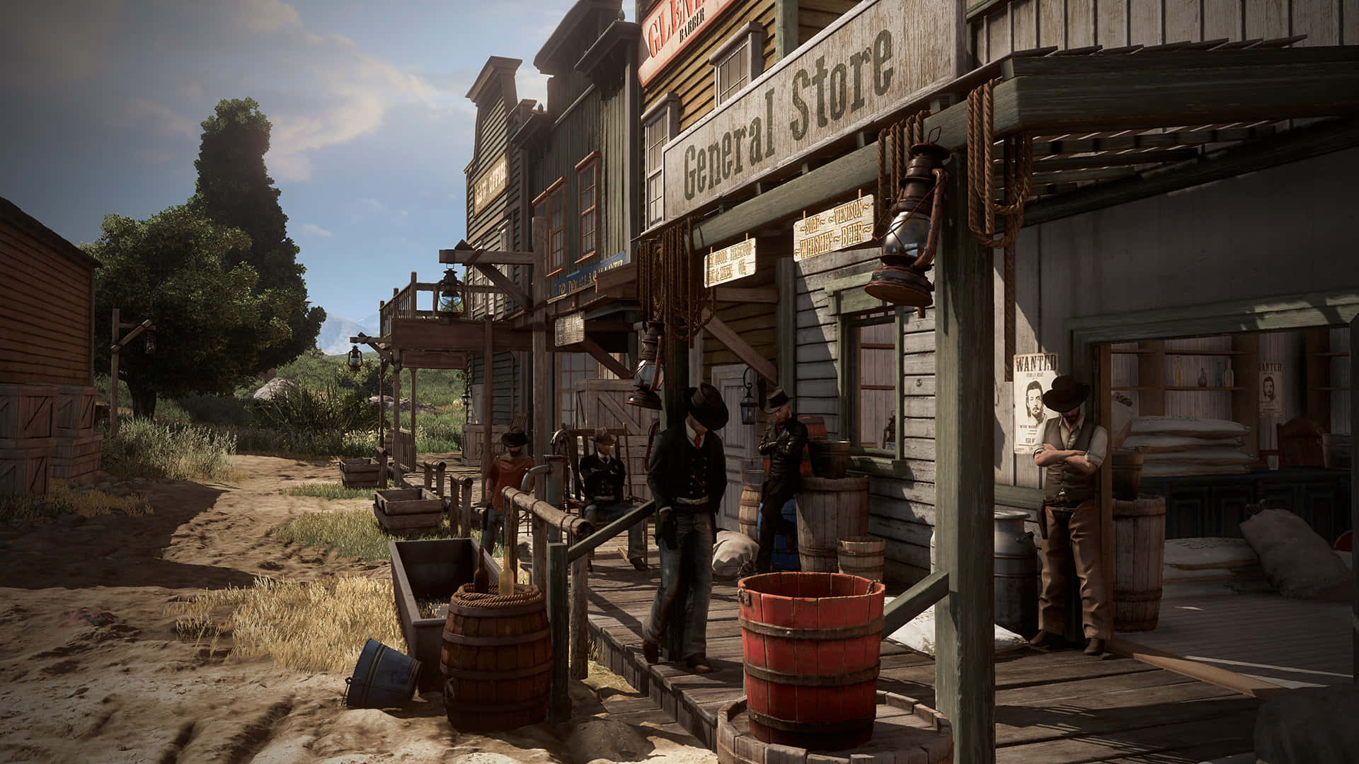 Wild West Streets Background