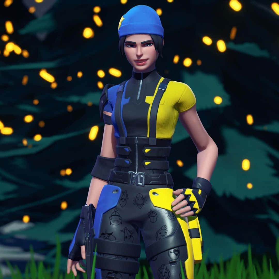 Wildcat Fortnite Blue And Yellow