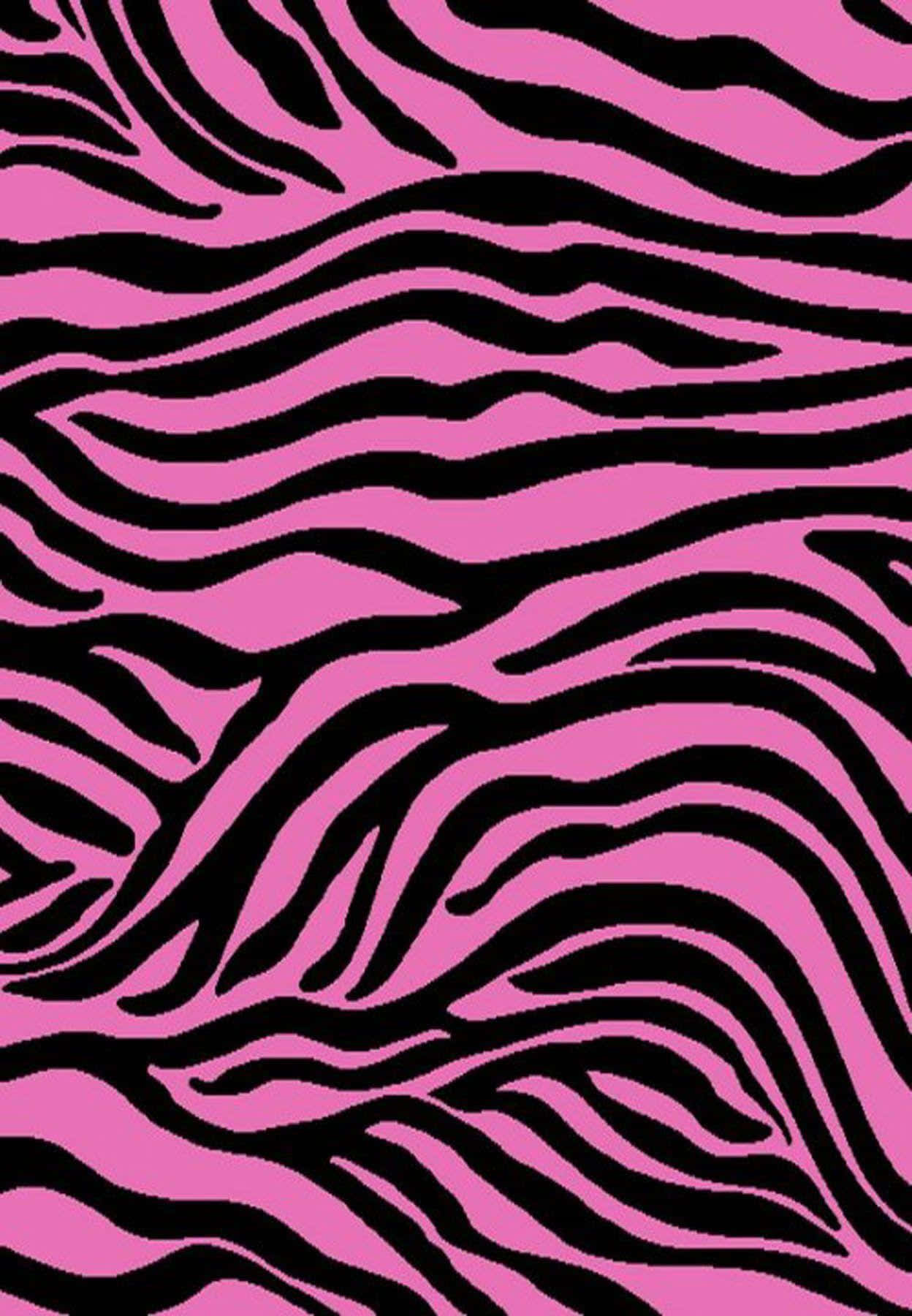 Wildly Colorful - Pink Zebra Pattern Background