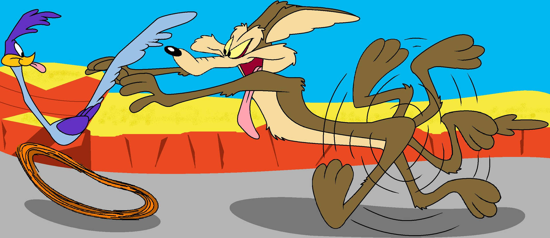 Wile E Coyote Road Runner Background