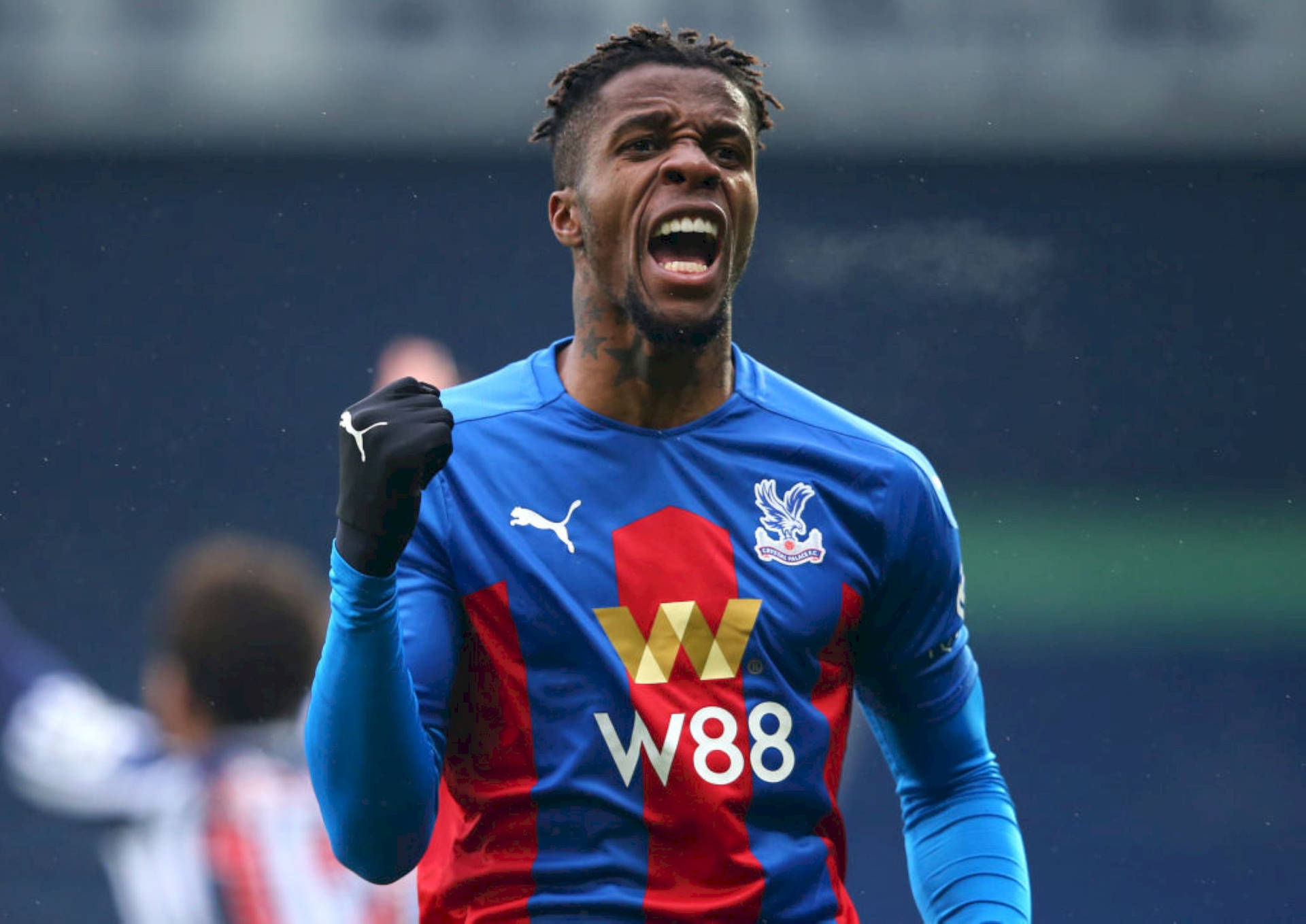 Wilfried Zaha Doing Fist Pump Background