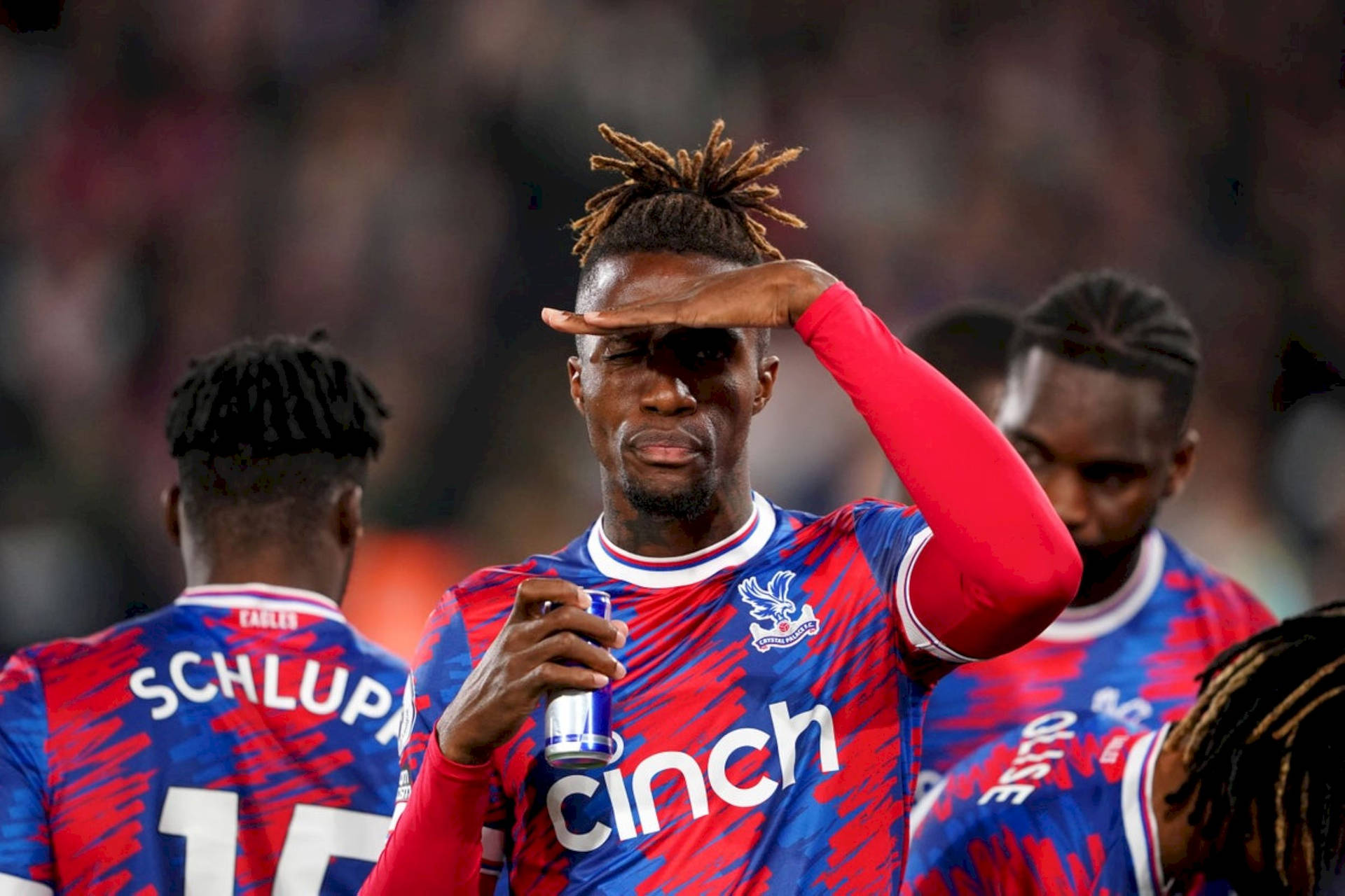 Wilfried Zaha Looking Into The Distance Background