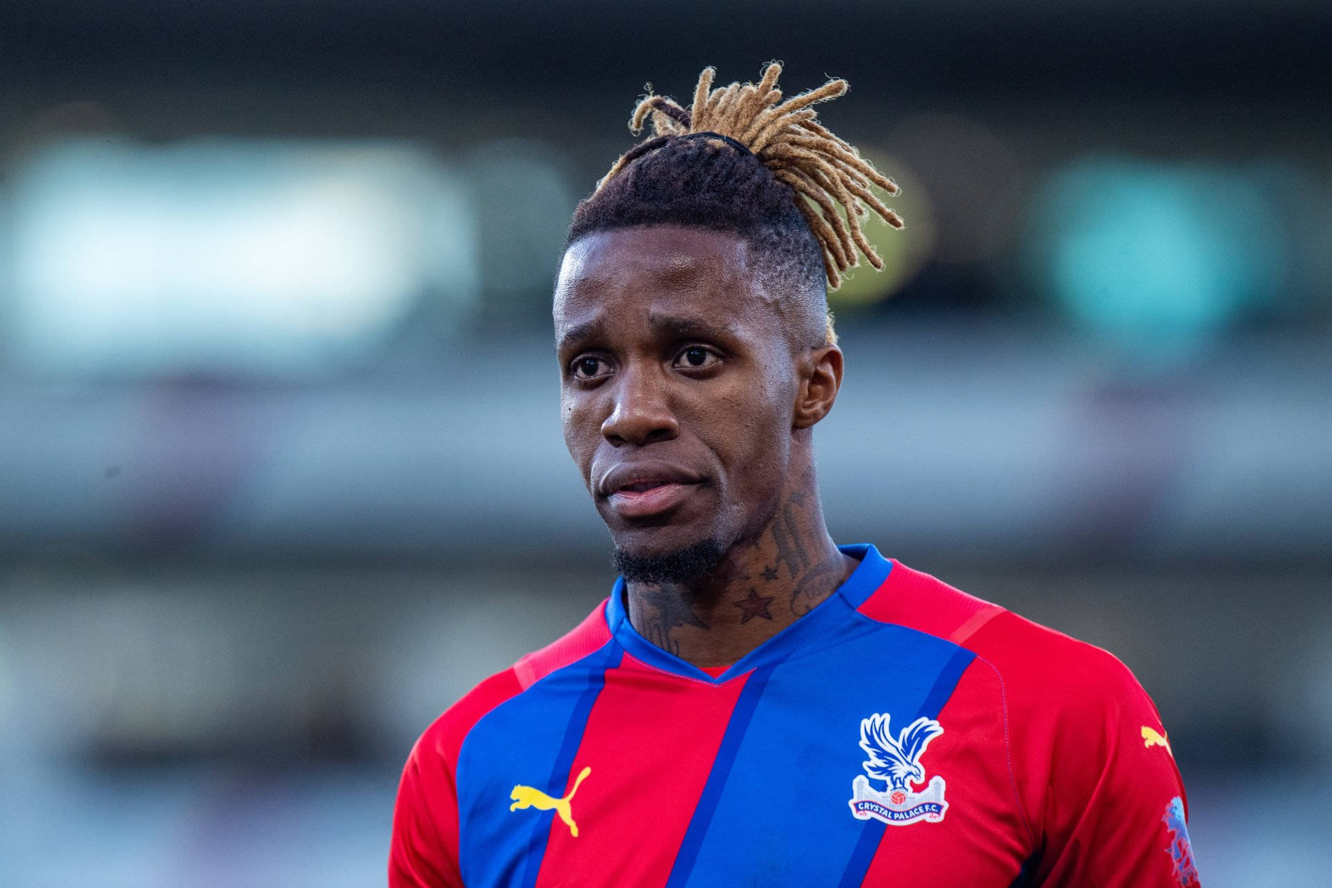 Wilfried Zaha Looking Worried