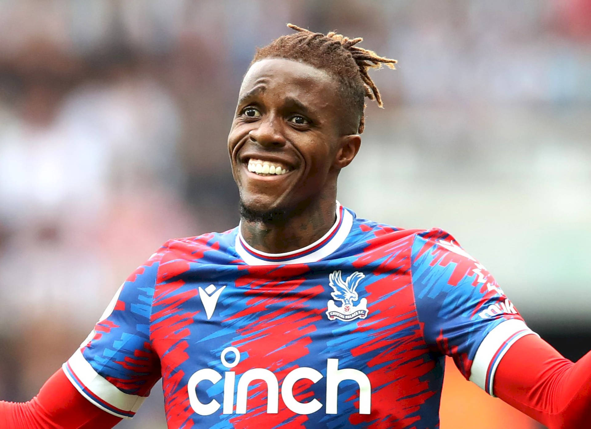 Wilfried Zaha With Big Smile Background