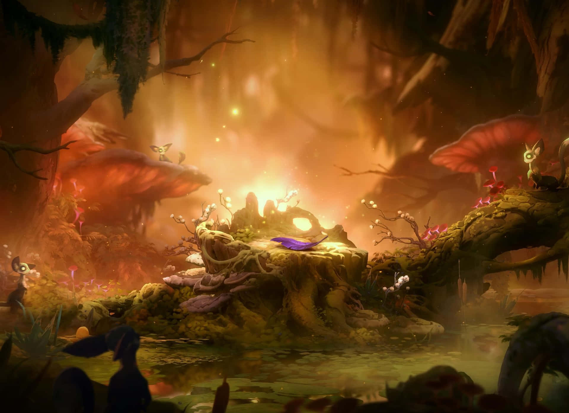 Will Of The Wisps Magical Forest Background