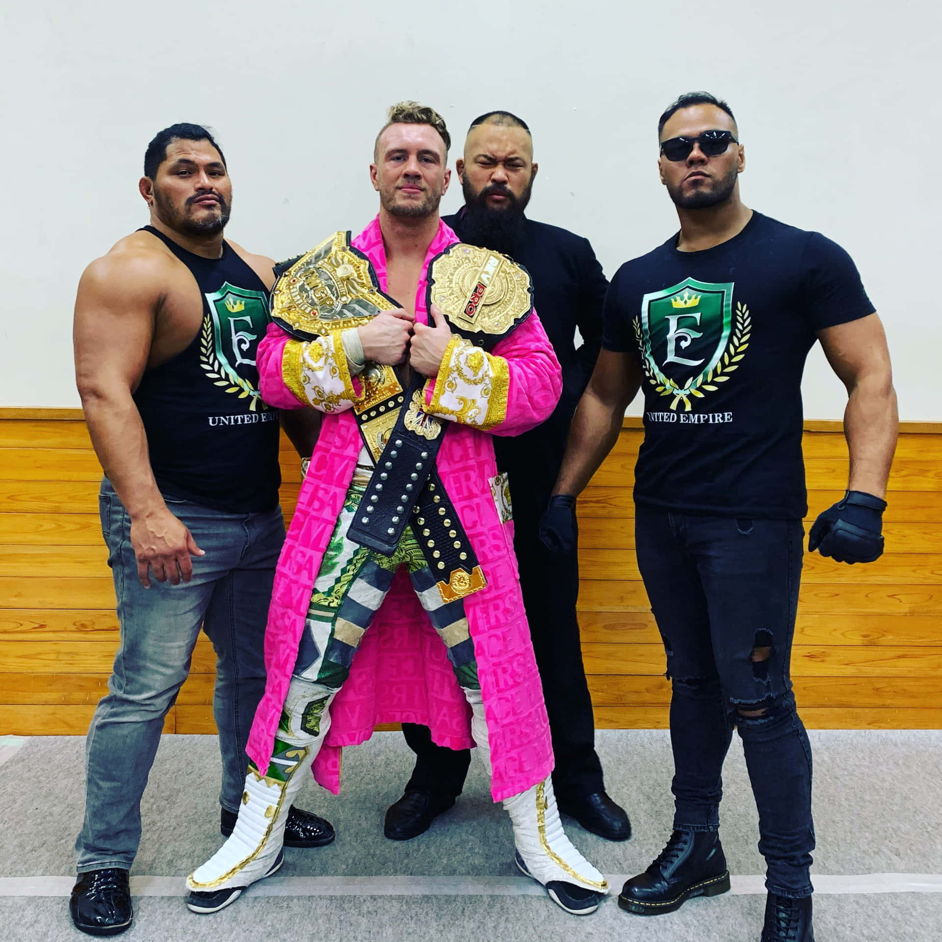 Will Ospreay Pink Coat Background