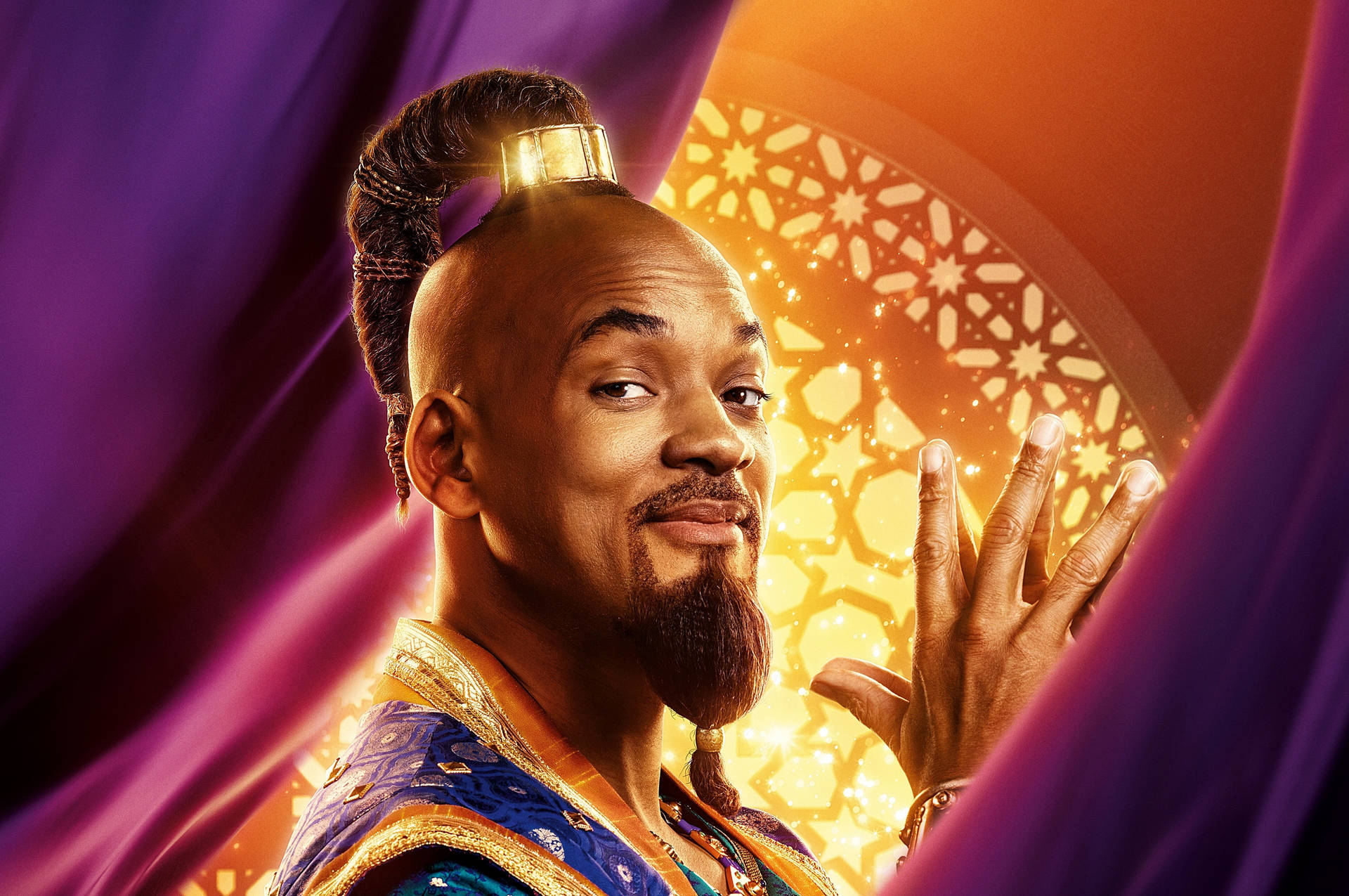 Will Smith Genie Aladdin Background
