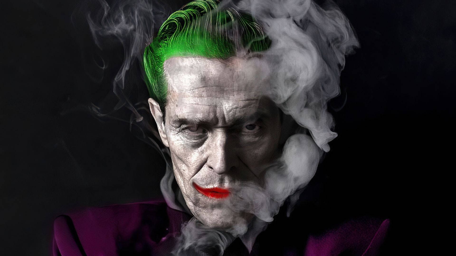Willem Dafoe Smoking Joker
