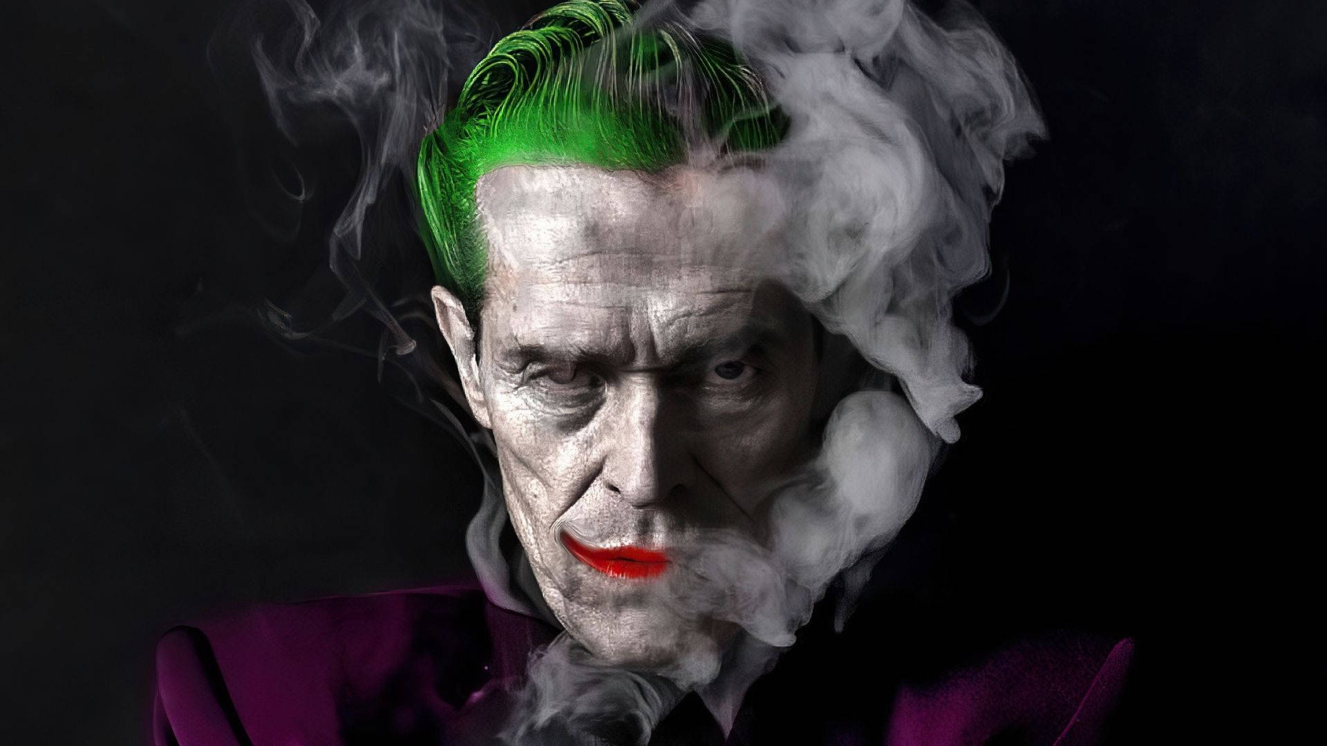 Willem Dafoe Smoking Joker Background