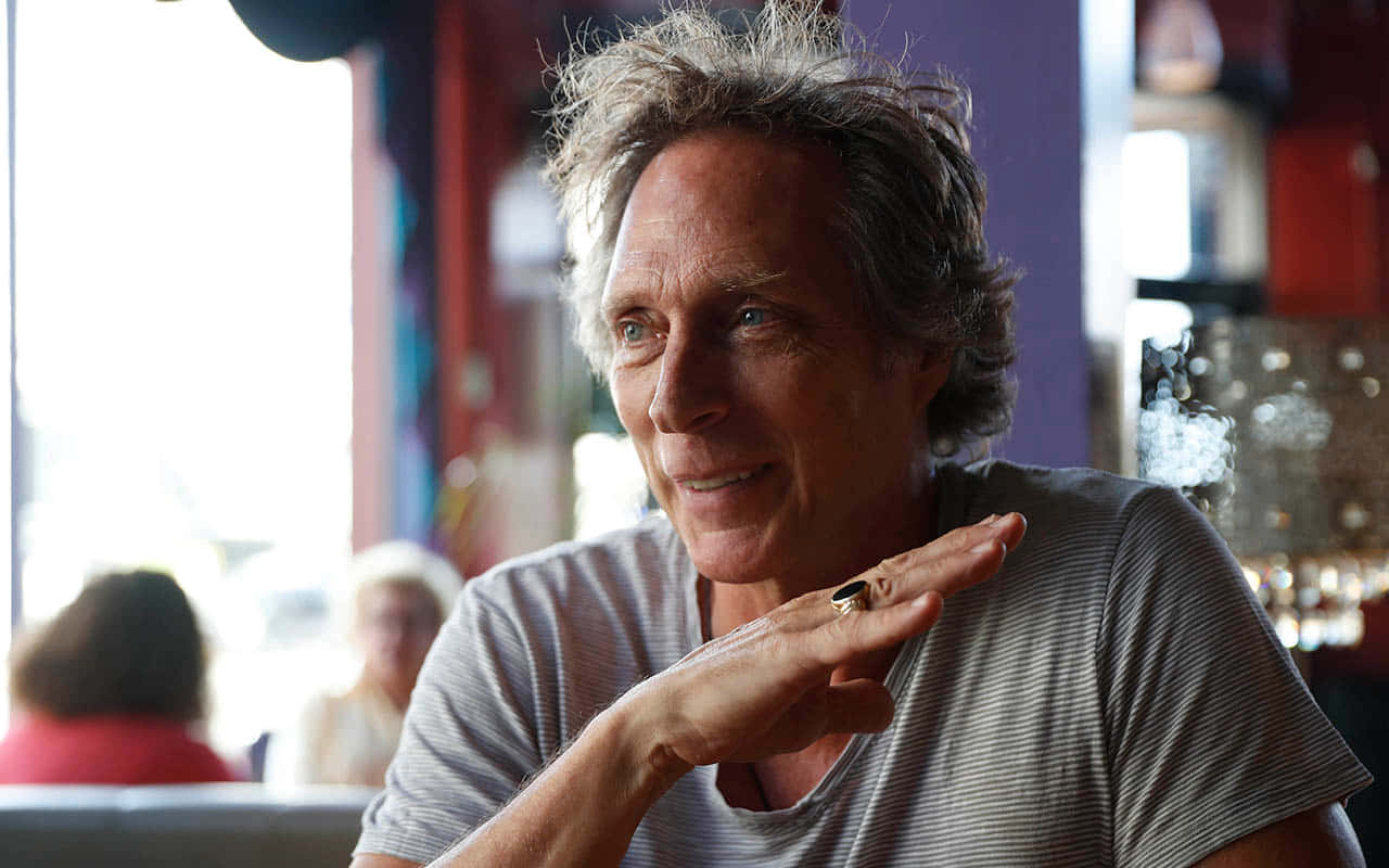 William Fichtner Posing In A Portrait Background