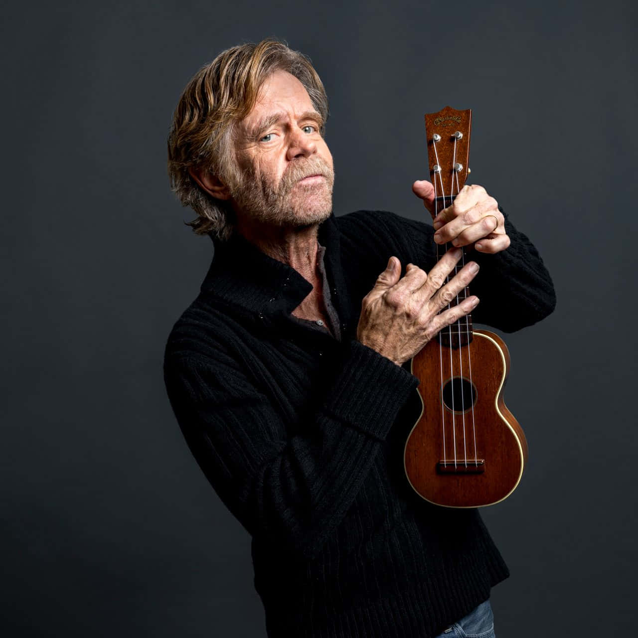 William H. Macy Smiling At A Hollywood Event Background
