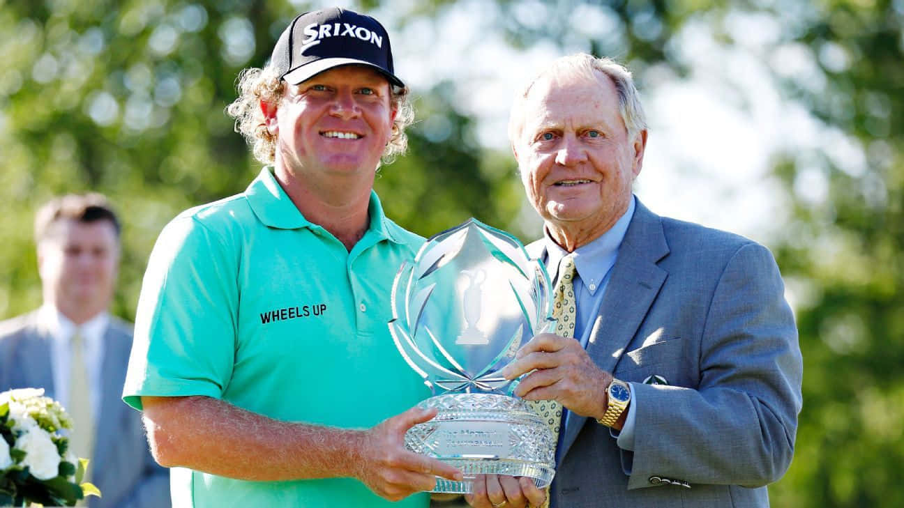 William Mcgirt With A Trophy Background