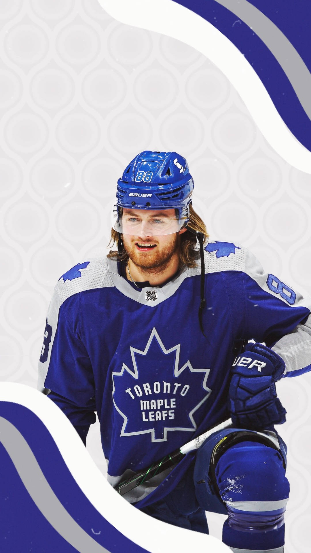 William Nylander Purple Minimalist Illustration Background