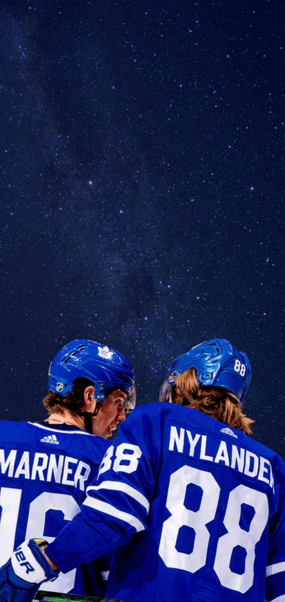 William Nylander With Mitch Marner Illustration Background