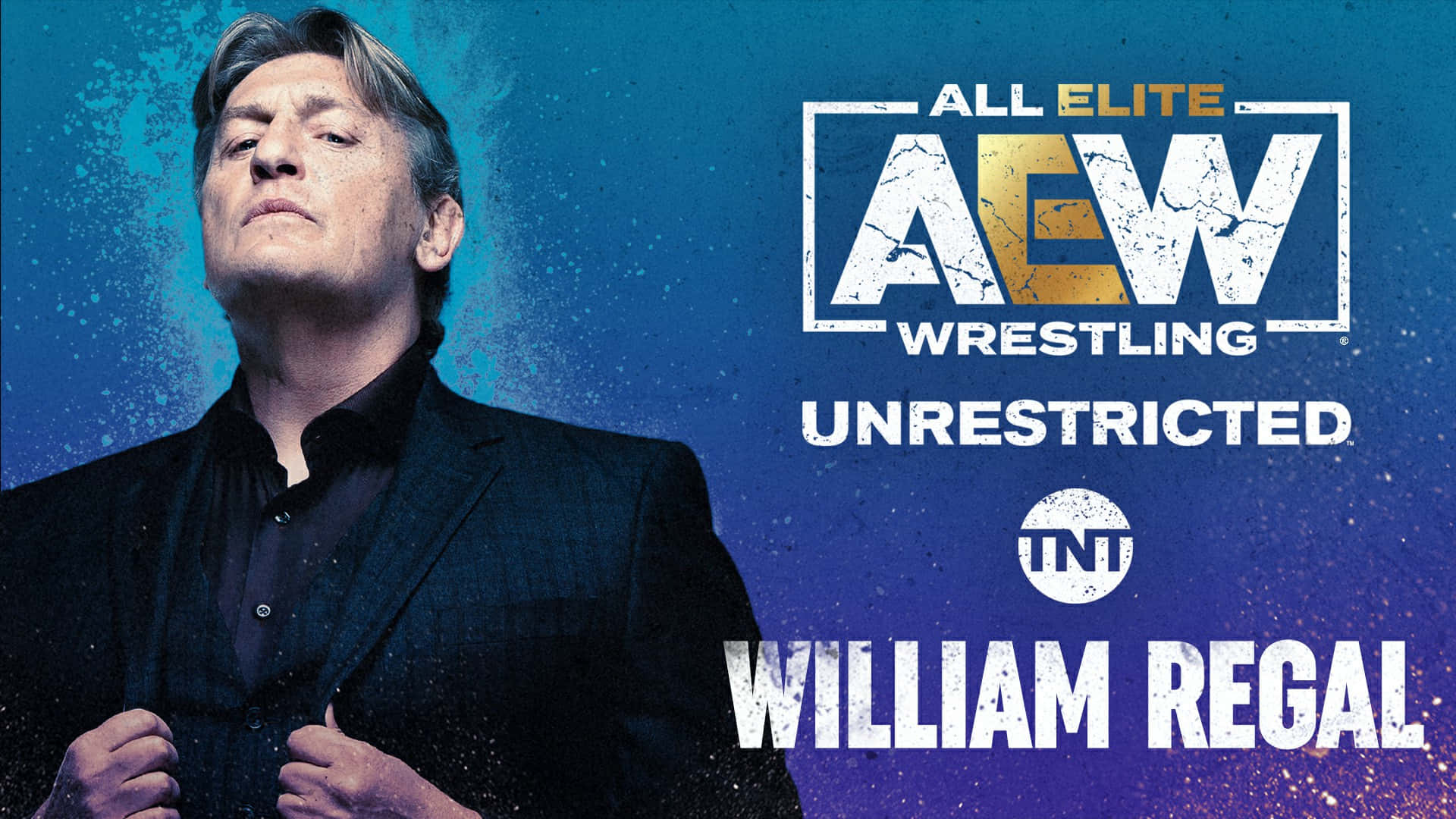 William Regal All Elite Wrestling Digital Art Ad Background