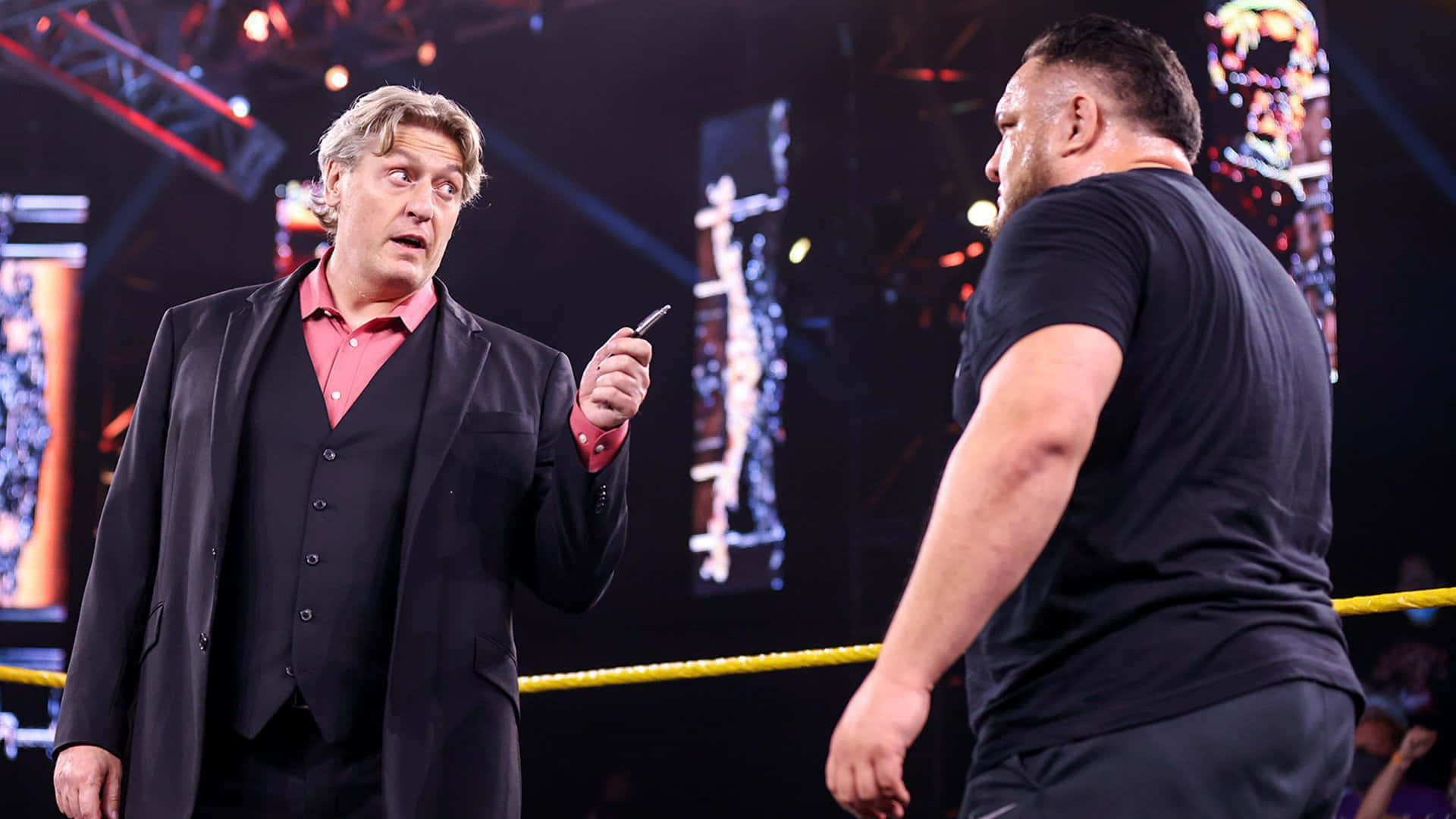 William Regal Samoa Joe Wwe Face Off Photography Background