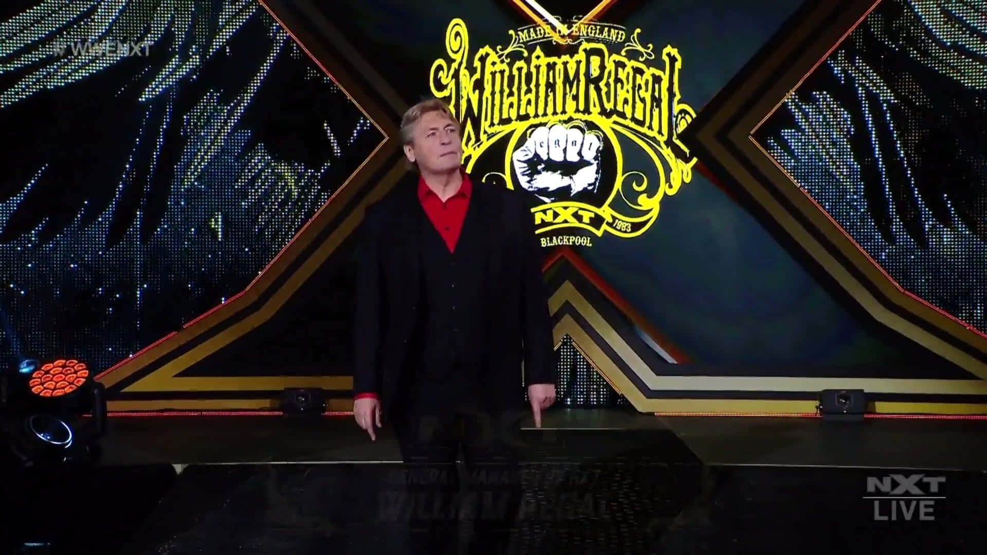 William Regal Wwe Nxt Live Entrance Photo Background