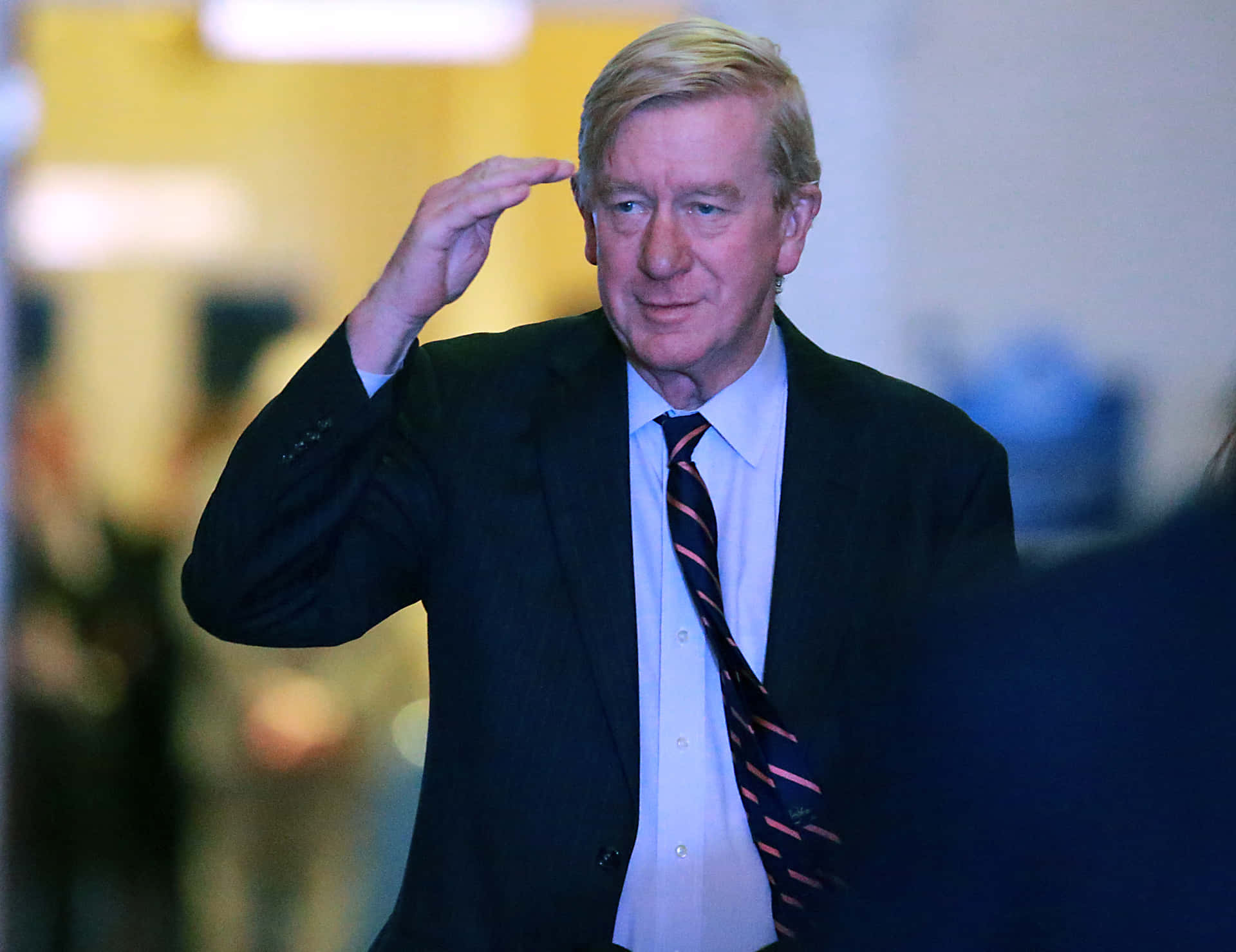 William Weld Giving A Salute