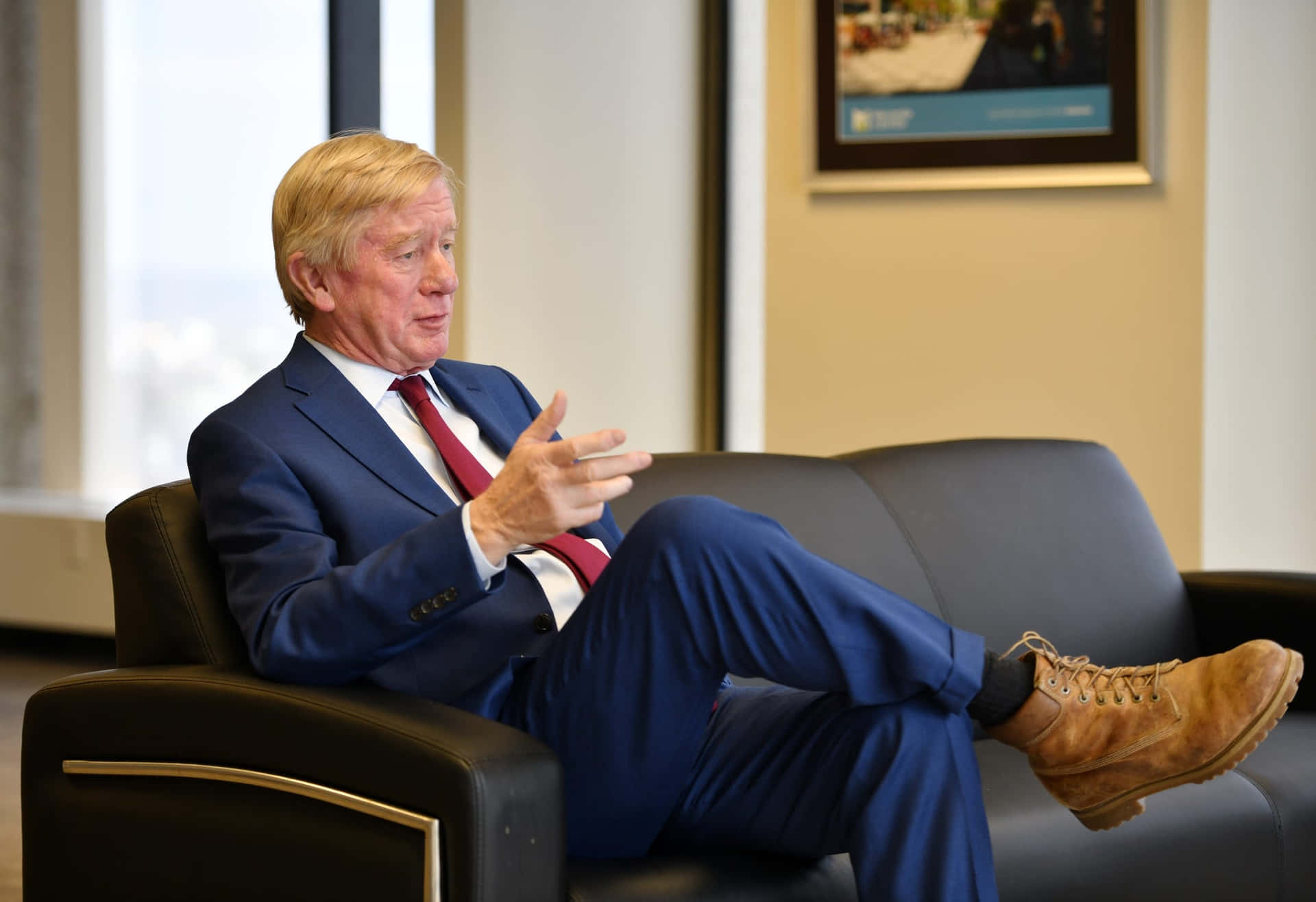 William Weld In Blue Suit
