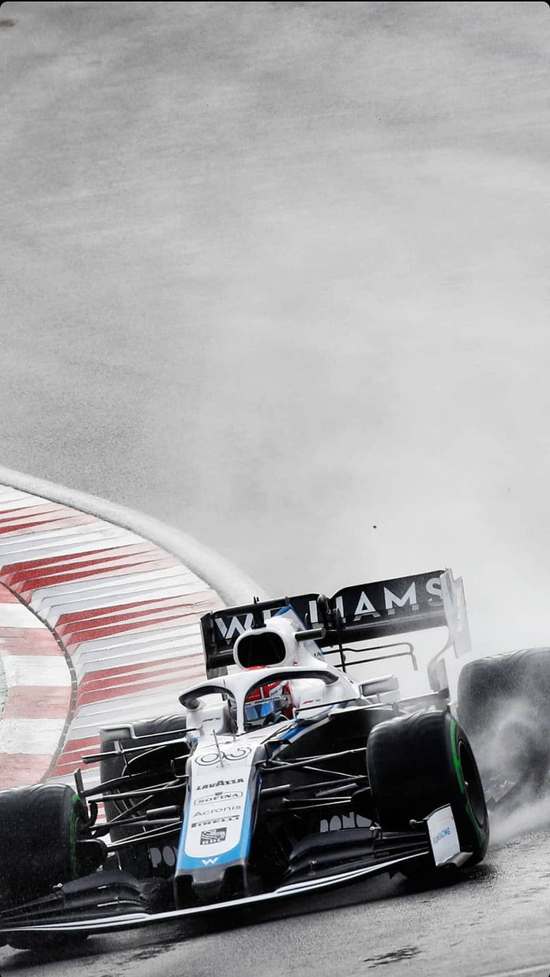 Williams Car Making A Turn Background