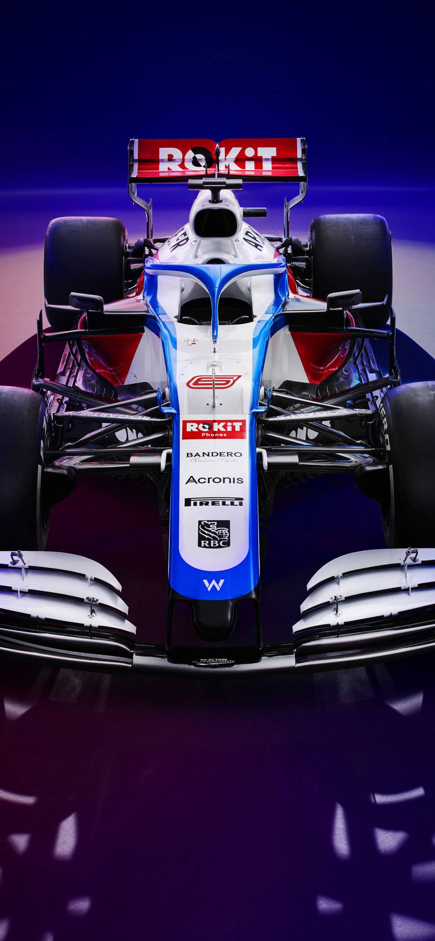 Williams Car With Red Wing Background