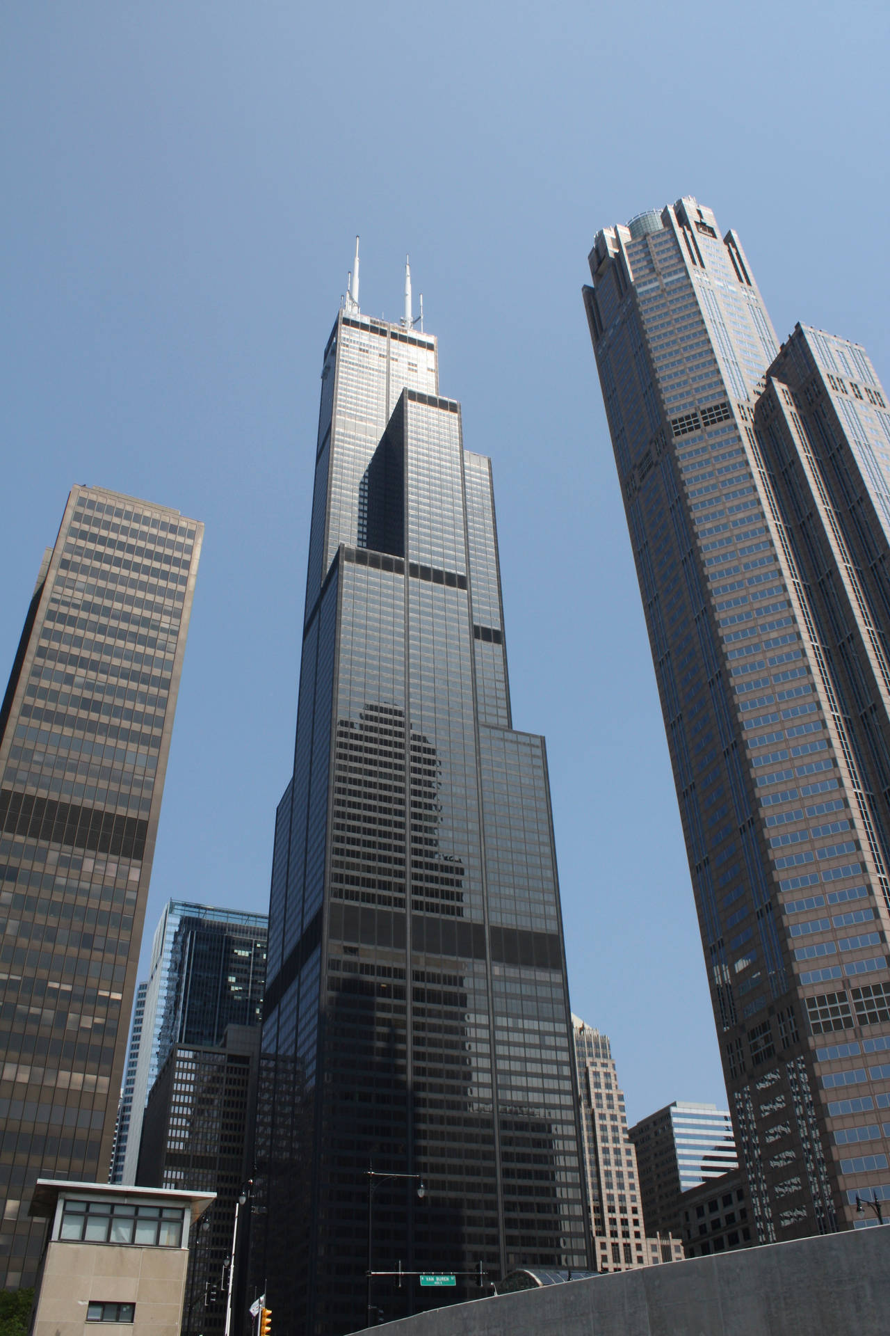 Willis Tower 108-story Skyscraper Chicago Background