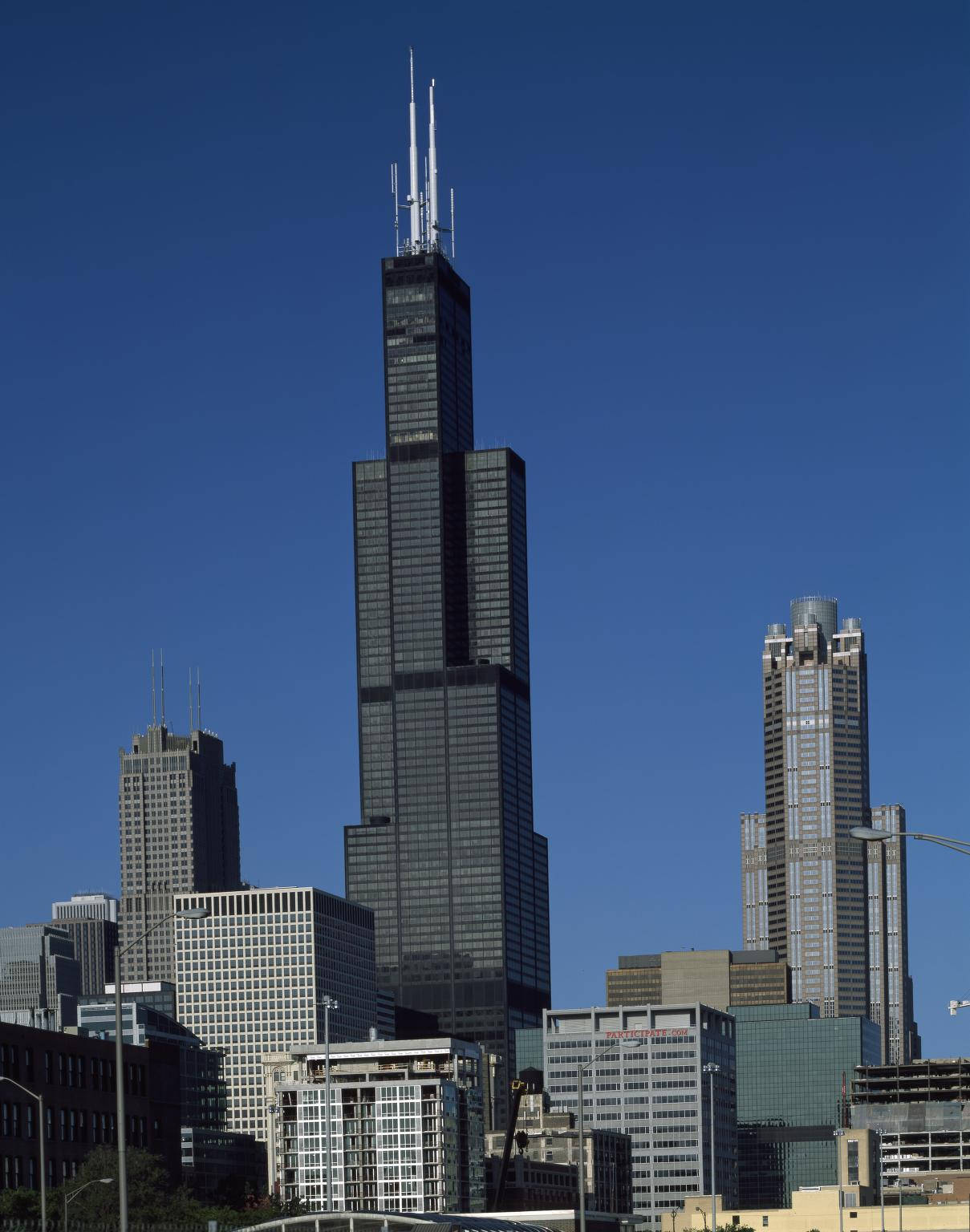 Willis Tower Chicago Observation Deck Background