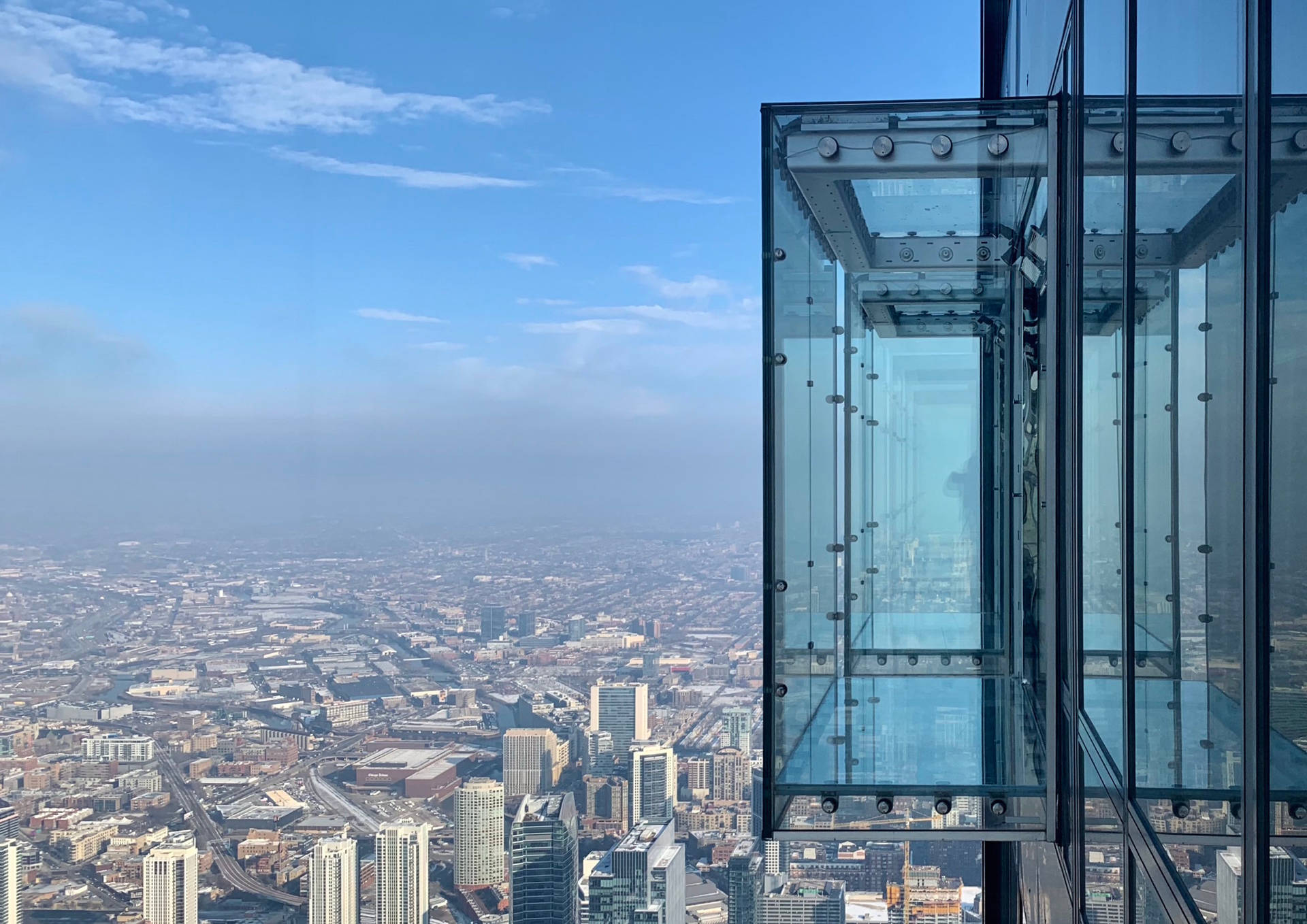 Willis Tower Glass Observation Deck Background