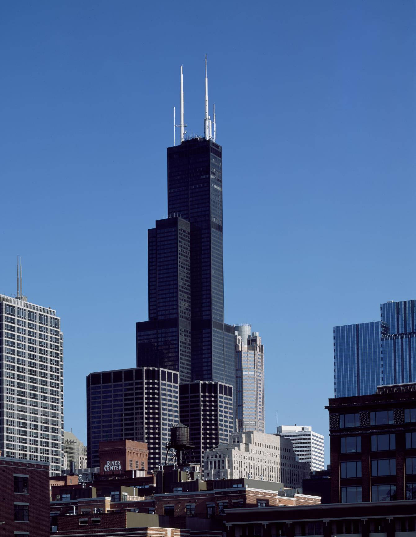 Willis Tower Observation Skydeck Chicago Background